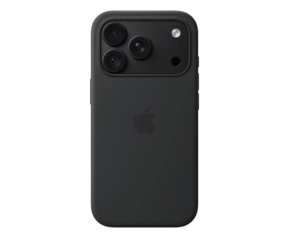 Etui do telefonów Apple Silikonowe etui z Magsafe do iPhone 18 Pro czarny